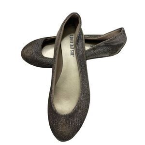 LOWER EAST SIDE Gold Silp On Flats Shoes 7.5